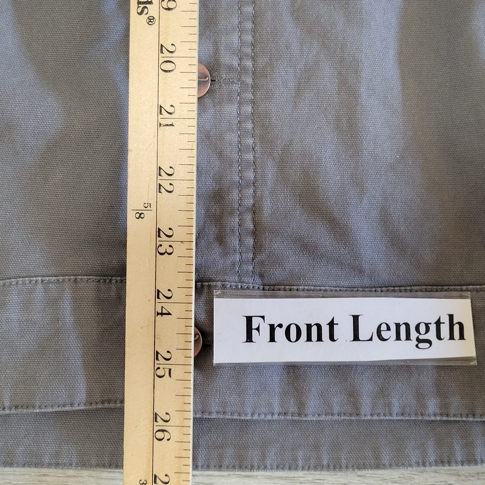 Kimes Ranch Light Gray Worker Jacket with Brown Corduroy Collar - Picture 16 of 16